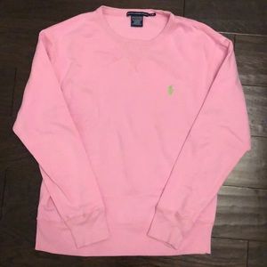 Ralph Lauren bubblegum pink crewneck sweatshirt